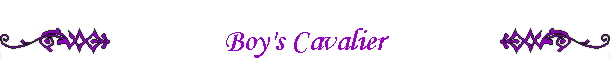 Boy's Cavalier