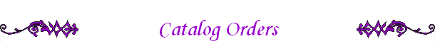 Catalog Orders